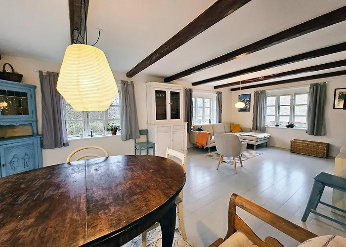 Idyllic Surrounded By Fields Tranekaer