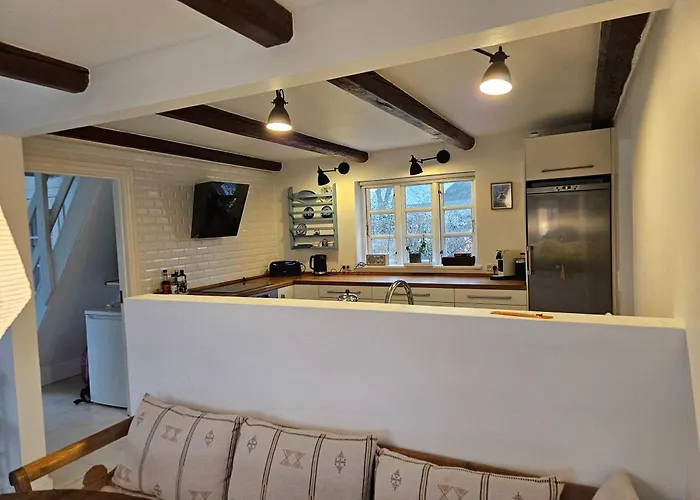 Idyllic Surrounded By Fields Tranekaer